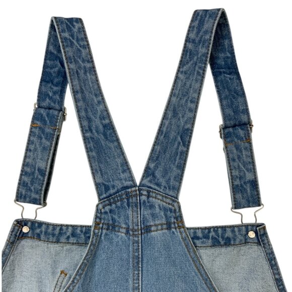 Shiny By Nature Denim Overalls 2XL XXL Blue - Picture 8 of 12